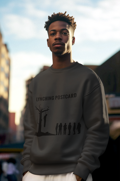 Roots of Terror – They Hung Him Here -(Sweatshirt)  Lynching Postcards Collection