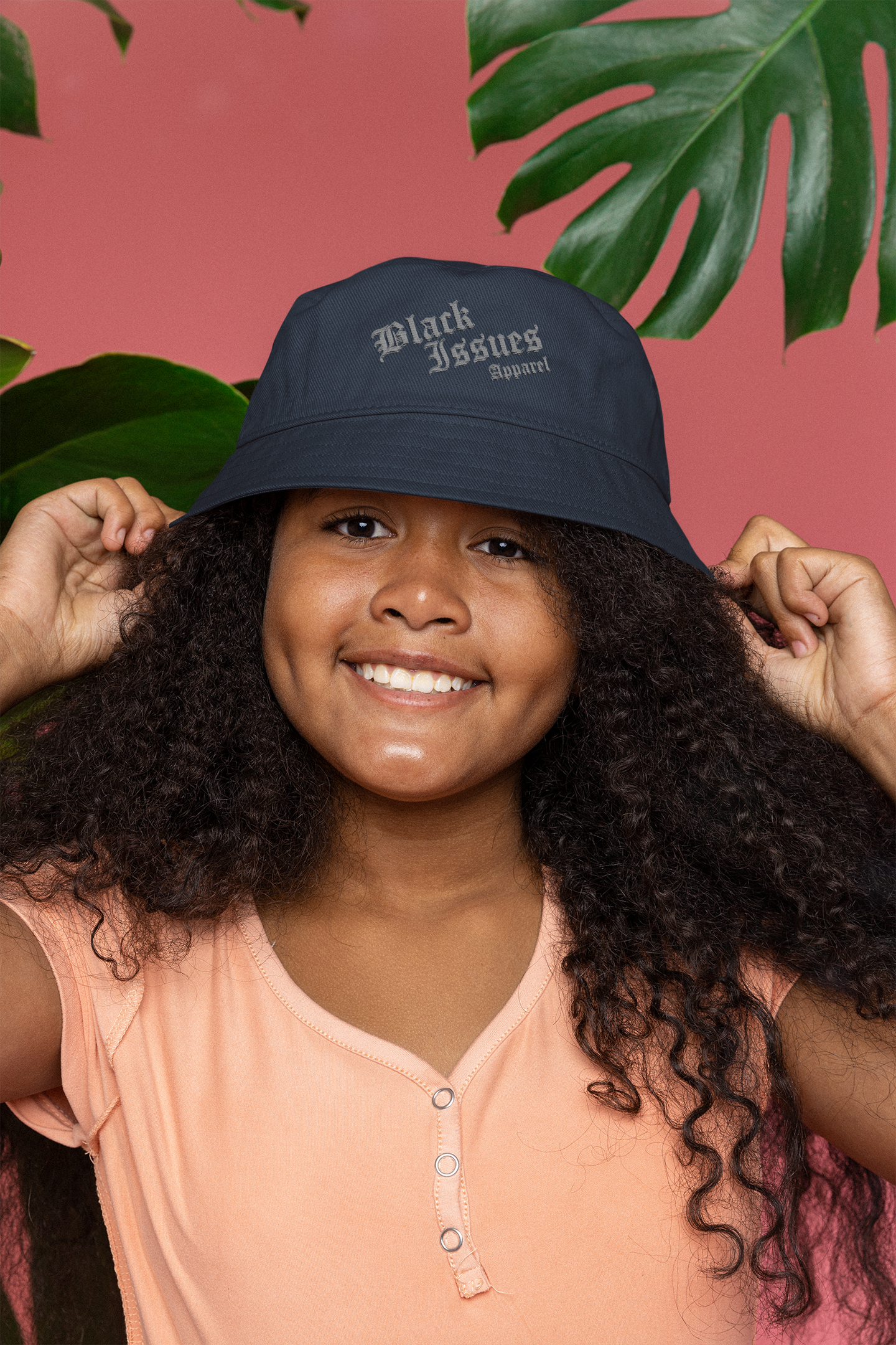 Navy Blue Bucket Hat by Black Issues Apparel – Minimalist Streetwear for Adults